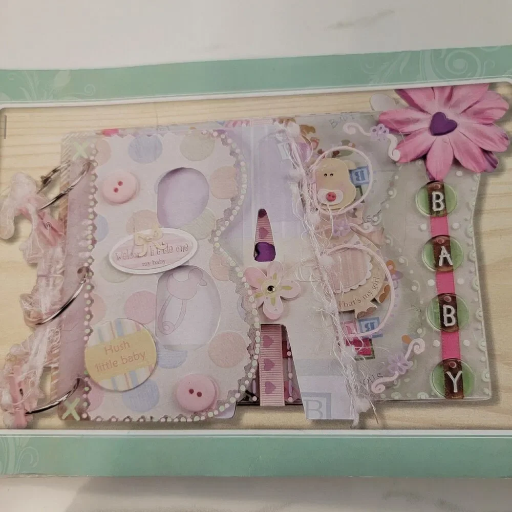 Nicole Build a Memory BABY Clear Acrylic Album MEM 5411 NEW